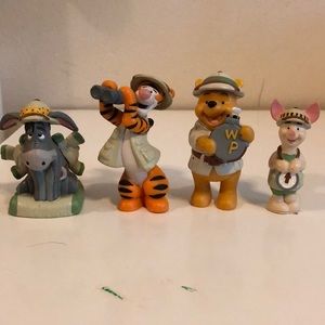Disney’s Animal Safari Figurines Winnie the Pooh, Tigger, Piglet & Eeyore